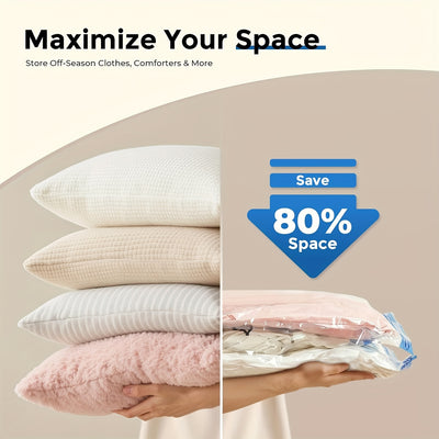 10-Pack Space Saving Vacuum Storage Bags with Hand Pump