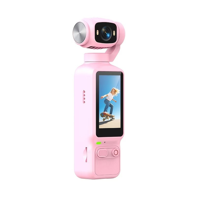 HD Vlogging Camera with Gimbal Stabiliser – 180° Rotating Lens & Pocket Design