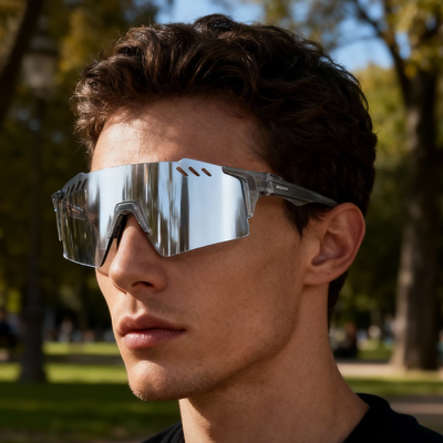Sports Sunglasses for Men – Polarized Mirror Cycling Glasses UV400