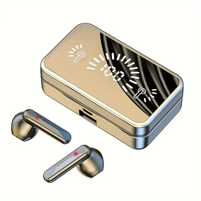 Wireless Earbuds with Power Bank – Hi-Fi Sound & LED Display Case