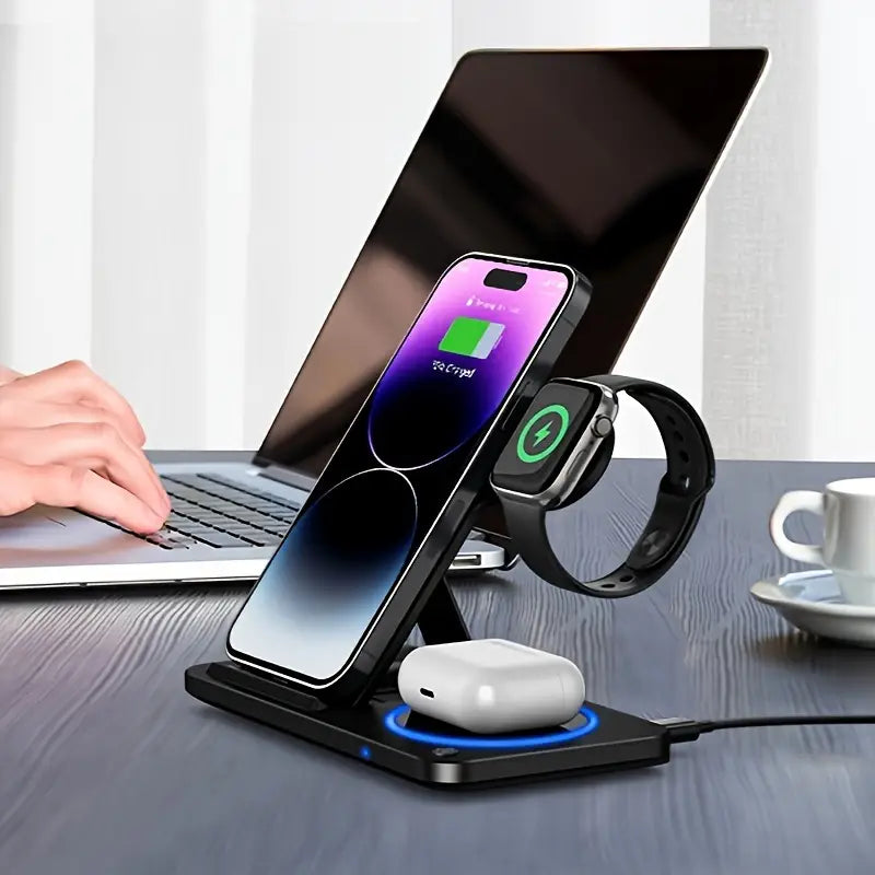 Fast 3-in-1 Wireless Charging Station