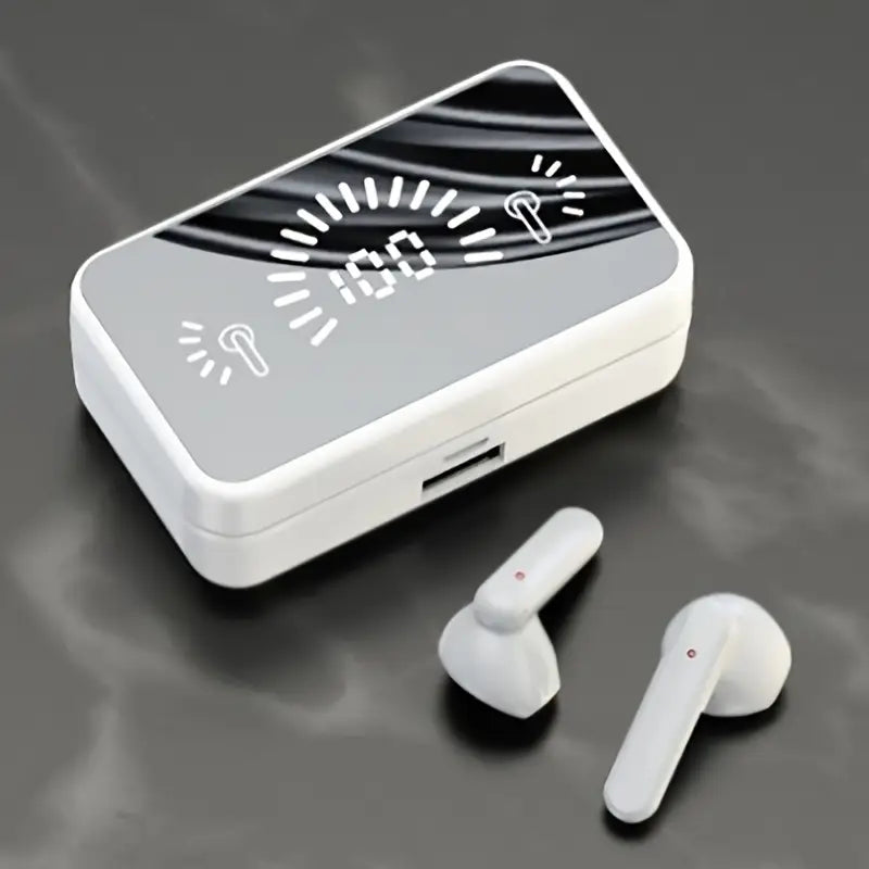 Wireless Earbuds with Power Bank – Hi-Fi Sound & LED Display Case