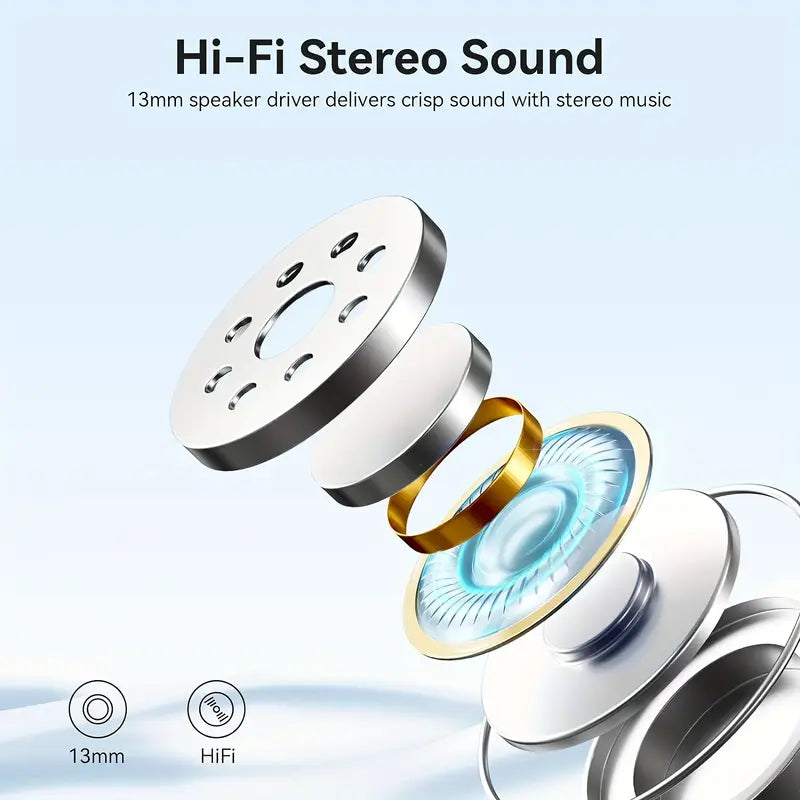 Wireless In-Ear Earbuds – Touch Control & LED Display Case
