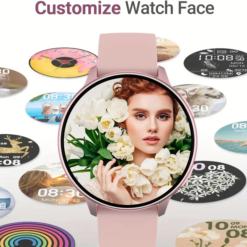 Women’s Smartwatch – Elegant Mesh Strap & Fitness Tracker, Notifications