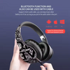 Bluetooth Wireless Headphones – DJ Style, Foldable, with Custom "LOVE" Graffiti Art