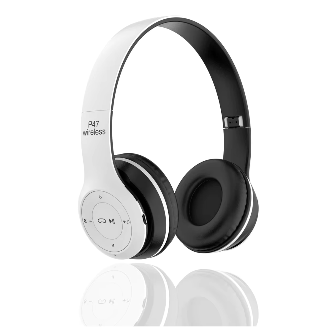 Wireless Bluetooth Foldable Headphones with Mic – HiFi Bass Stereo