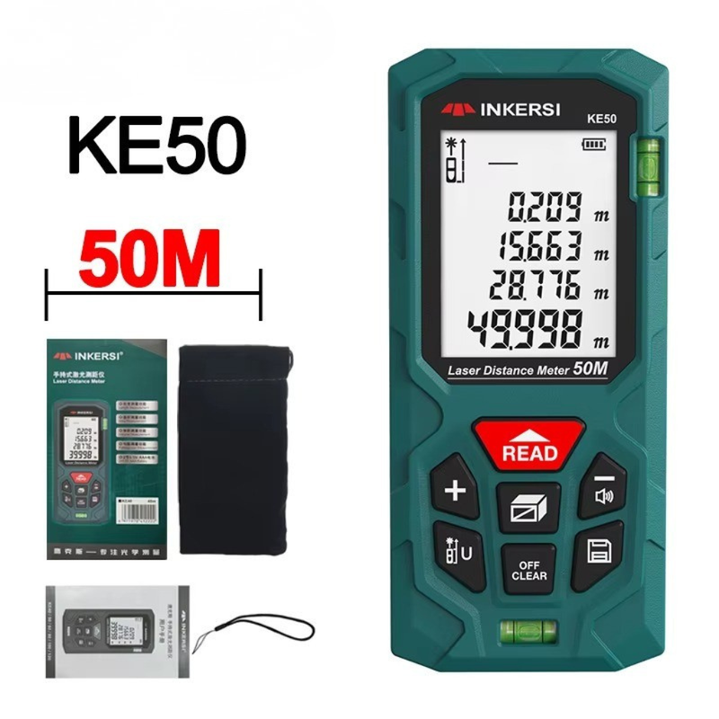 Compact Laser Measuring Tool with Digital Distance Display