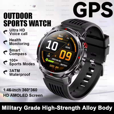 Airwatch Titan X Smartwatch – GPS, Bluetooth Calling, SMS Notifications, Waterproof Sports Watch