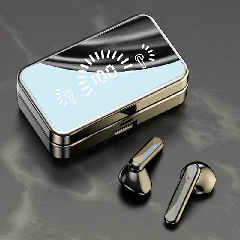 Wireless Earbuds with Power Bank – Hi-Fi Sound & LED Display Case