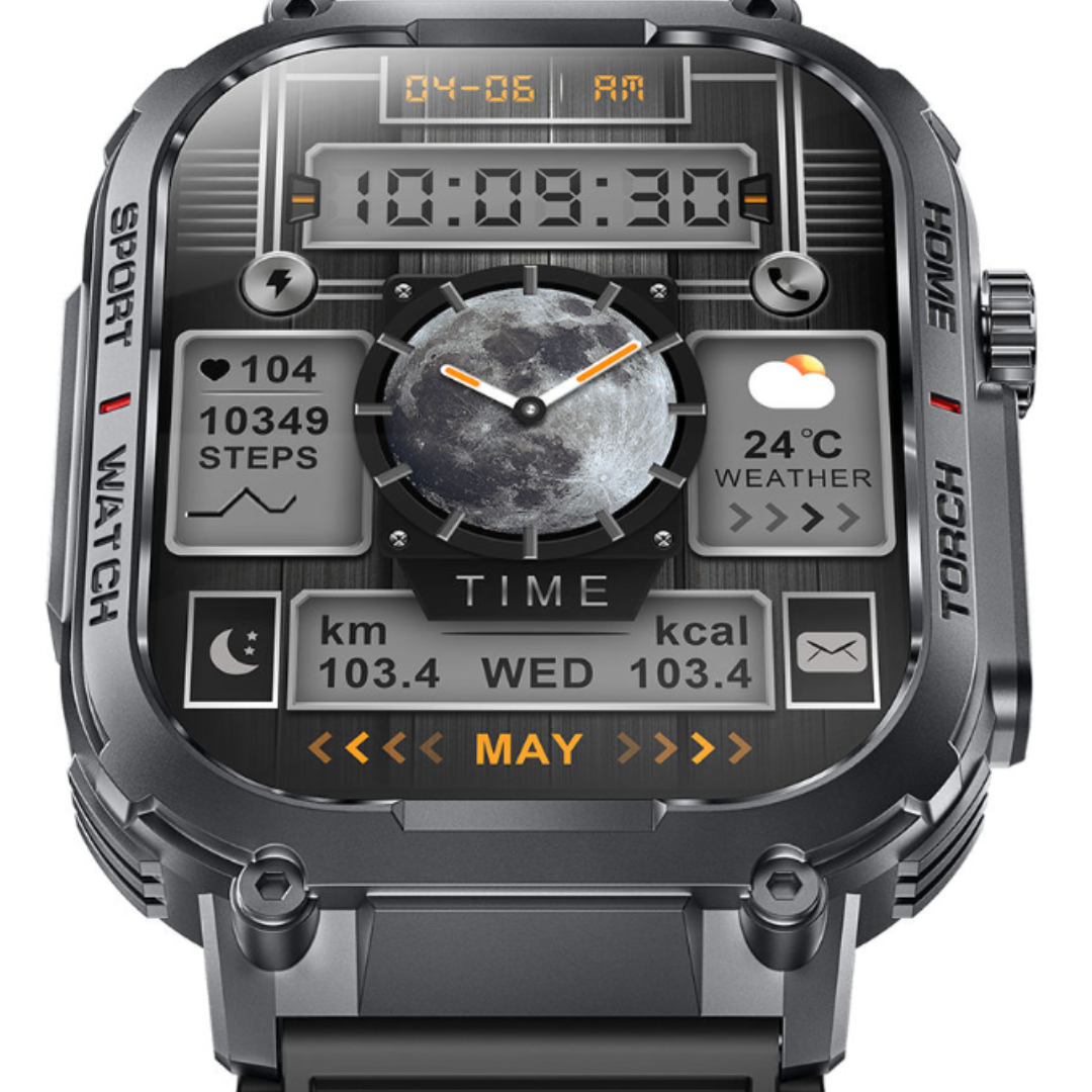 Rugged Tactical Airwatch Smartwatch – Indestructible Multi-Sport Outdoor Watch