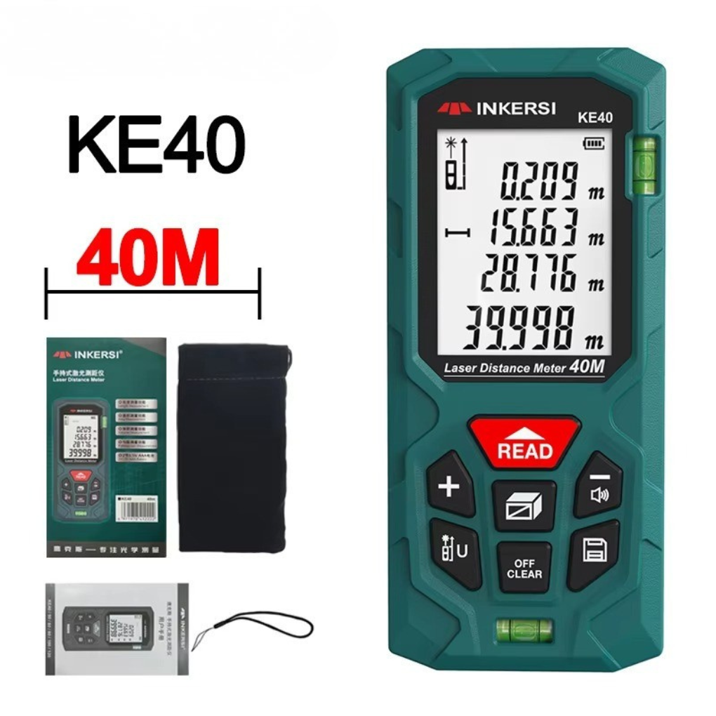 Compact Laser Measuring Tool with Digital Distance Display