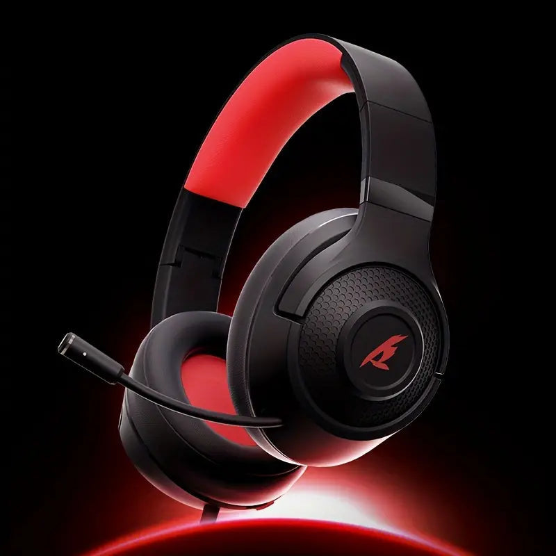 Airwatch Foldable Wired Gaming Headset – Deep Bass, Noise Cancelling Over-Ear Headphones with Mic