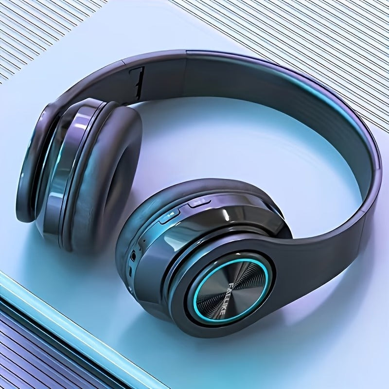 Wireless Over-Ear Headphones – 3D Surround Sound, Foldable Design & 3.5mm Jack