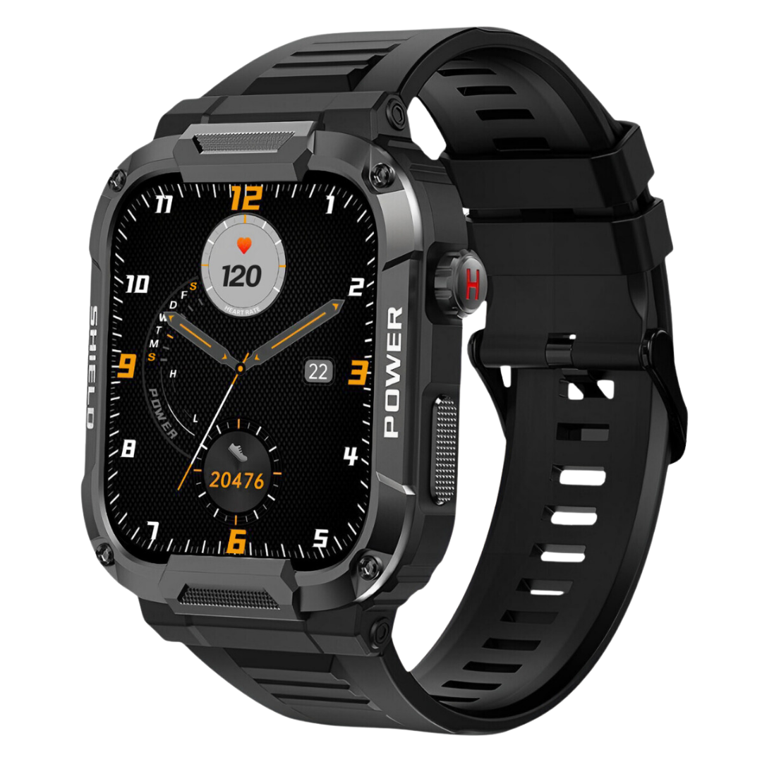 Airwatch Pro Ultra Smartwatch – Rugged Waterproof Fitness Watch with Heart Rate & Step Tracker