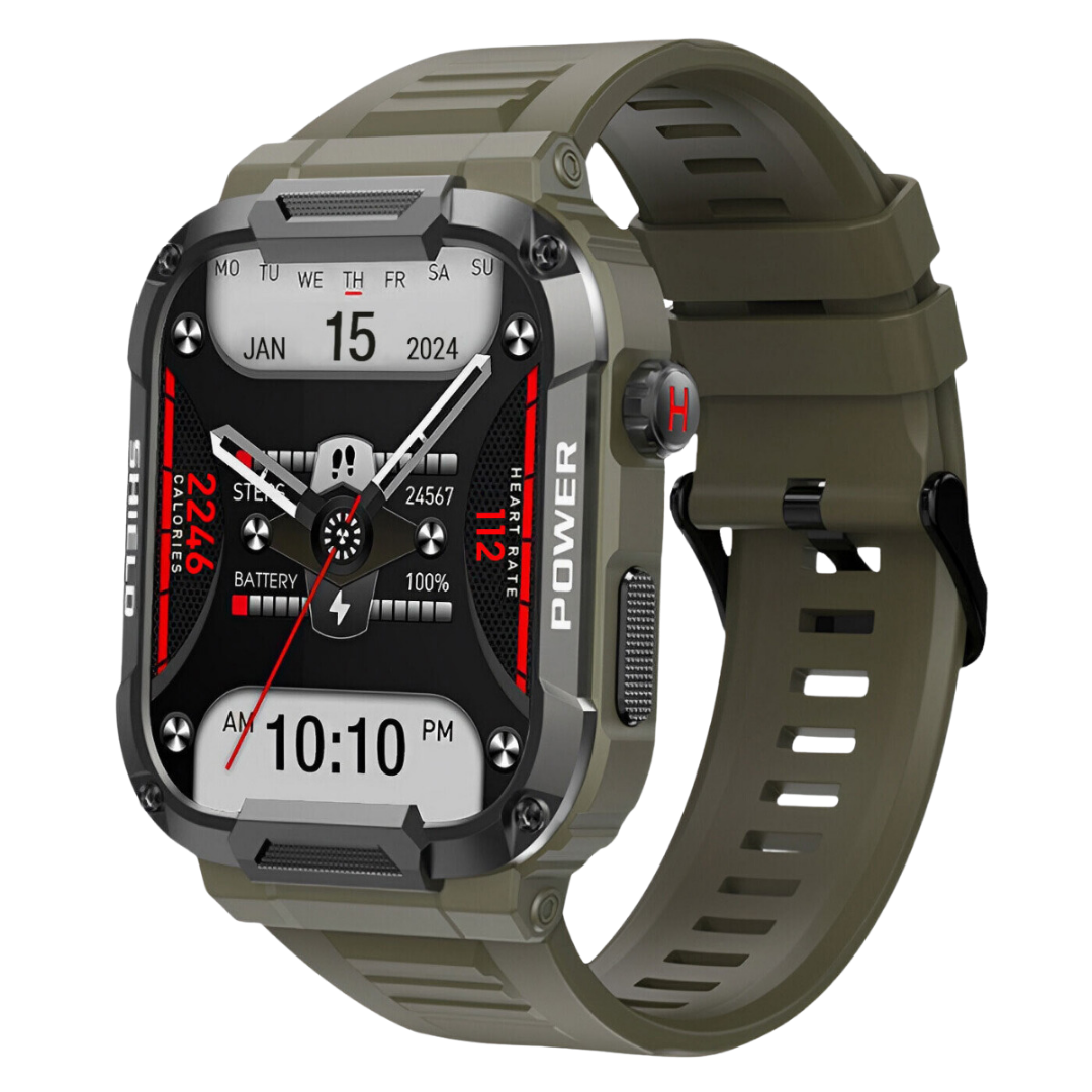 Airwatch Pro Ultra Smartwatch – Rugged Waterproof Fitness Watch with Heart Rate & Step Tracker