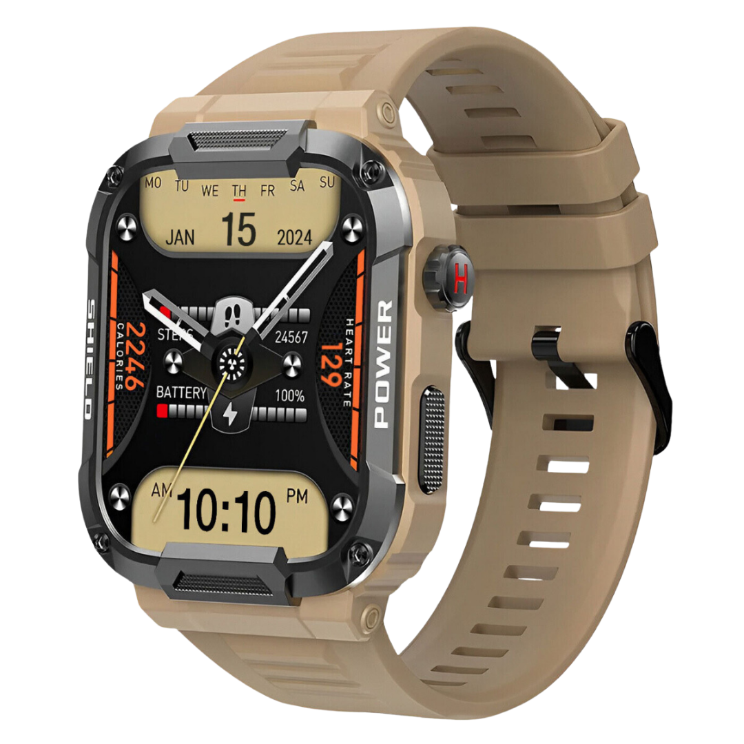 Airwatch Pro Ultra Smartwatch – Rugged Waterproof Fitness Watch with Heart Rate & Step Tracker