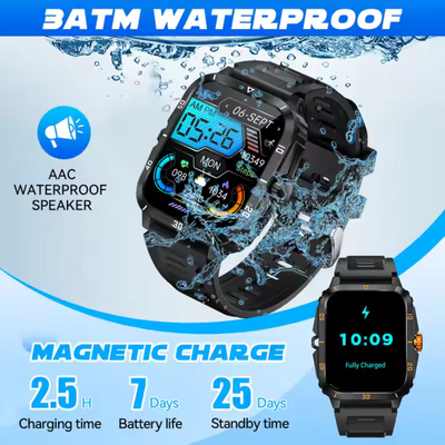 Airwatch Titan X – Rugged Smartwatch with Fitness Tracking, SMS & Calls, Waterproof