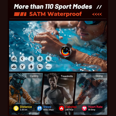 Airwatch Titan X Smartwatch – GPS, Bluetooth Calling, SMS Notifications, Waterproof Sports Watch