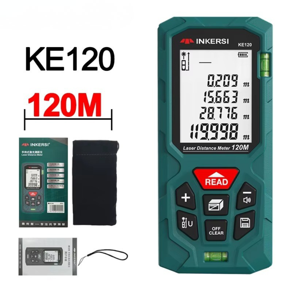 Compact Laser Measuring Tool with Digital Distance Display