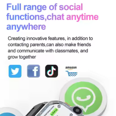 Airwatch Valdus 4G – Dual Cameras, GPS, Wi-Fi, 2GB RAM + 16GB Storage, Fitness Tracker for Android & iOS