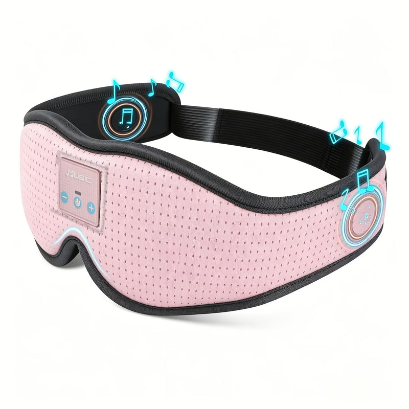 Bluetooth Sleep Headphones – 3D Blackout Eye Mask with Breathable Mesh