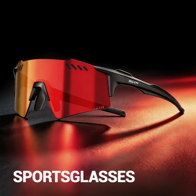 Sports Sunglasses for Men – Polarized Mirror Cycling Glasses UV400