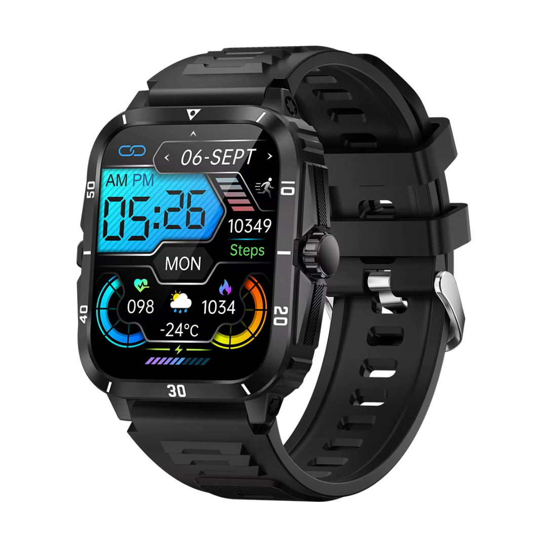 Airwatch Titan X – Rugged Smartwatch with Fitness Tracking, SMS & Calls, Waterproof