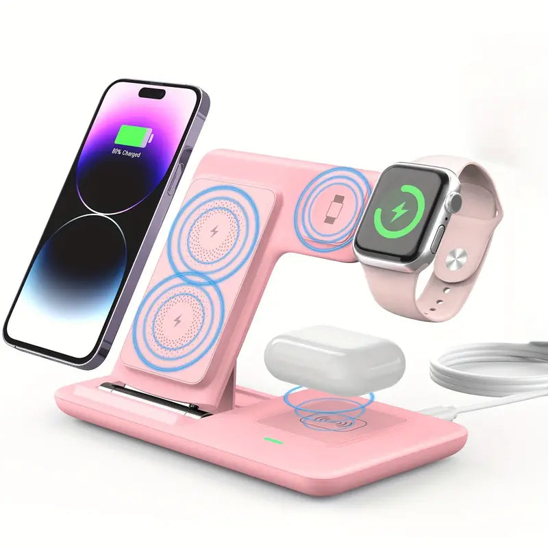3-in-1 Folding Wireless Charging Station