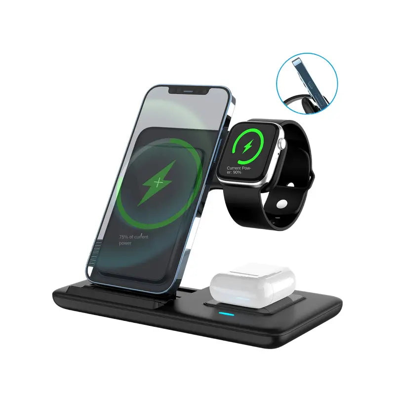 3-in-1 Folding Wireless Charging Station