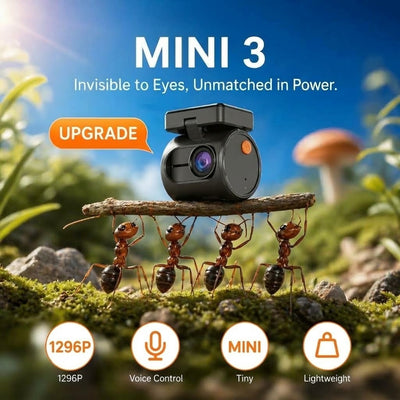 Mini WiFi Dash Cam for Cars – Voice Control, 24H Parking Monitor & Wireless Video Recording