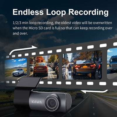 Mini 2K Dash Cam for Cars – 145° Wide Angle, Night Vision, Voice Control & 32GB Memory Card