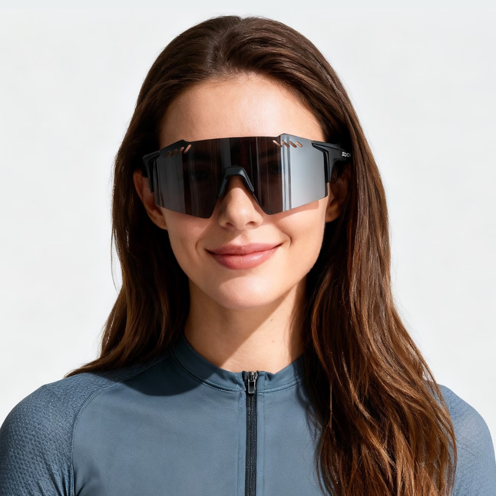 Sports Sunglasses for Men – Polarized Mirror Cycling Glasses UV400