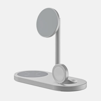 3-in-1 Wireless Charging Stand – Fast Magnetic Charger for Phone, Watch & Earbuds