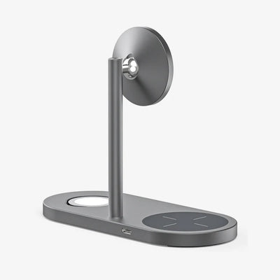 3-in-1 Wireless Charging Stand – Fast Magnetic Charger for Phone, Watch & Earbuds