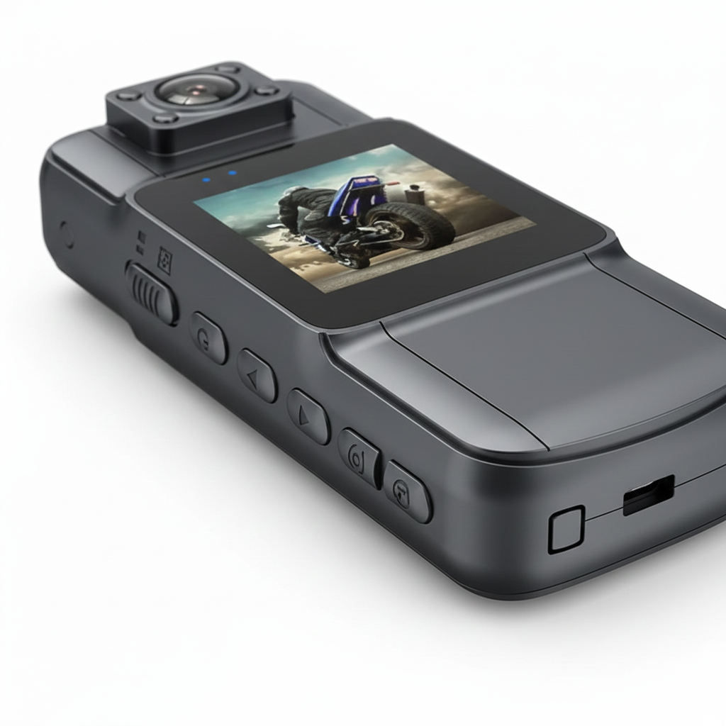 4K Body Camera – Wearable Action Cam with Infrared Night Vision & 180° Rotating Lens