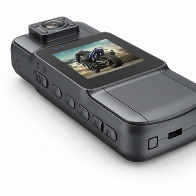 4K Body Camera – Wearable Action Cam with Infrared Night Vision & 180° Rotating Lens