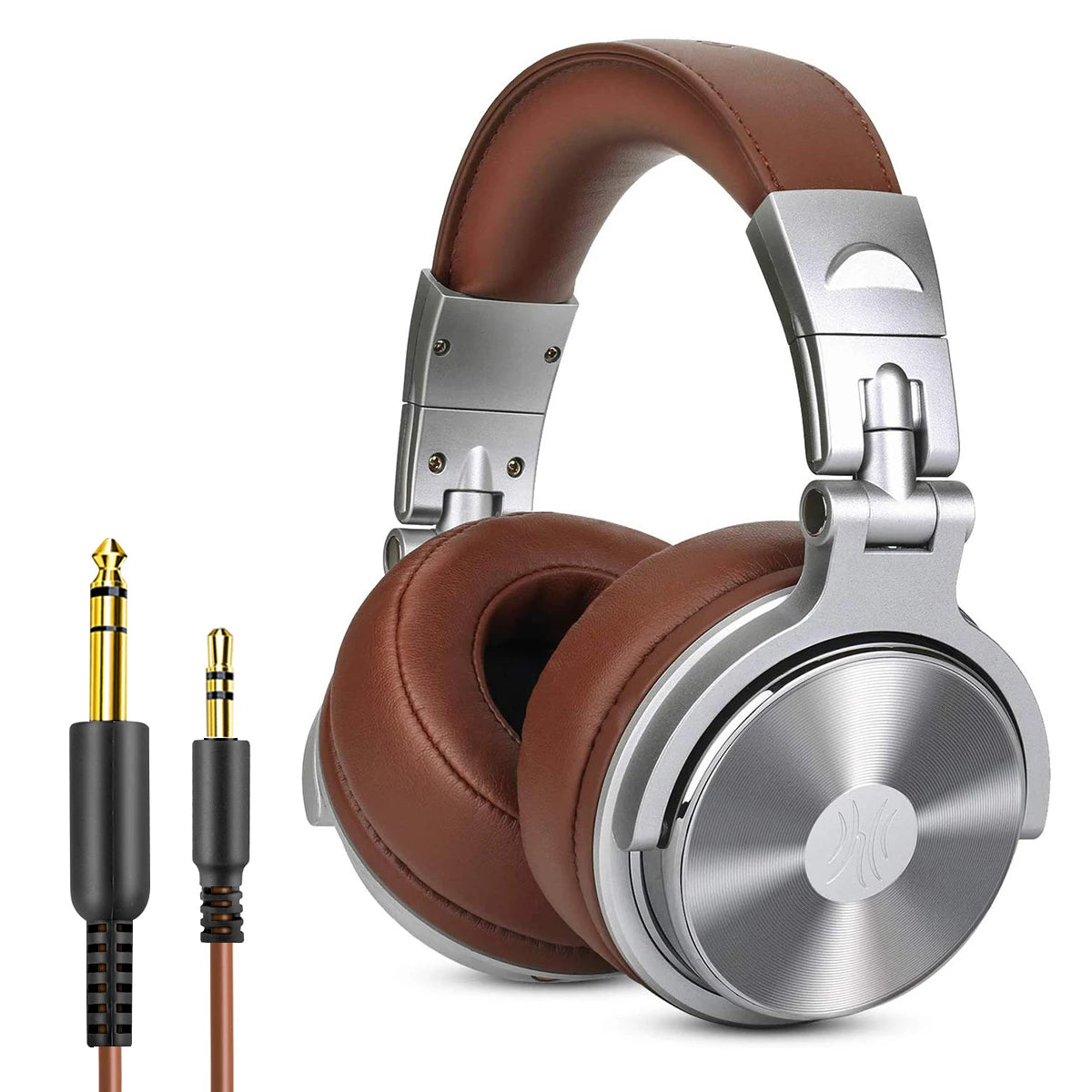 Studio DJ Headphones with Mic – Wired Over Ear Monitoring Headphones
