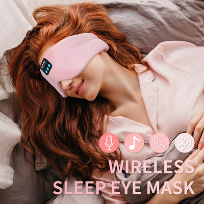 Bluetooth Sleep Headphones Eye Mask Wireless Blackout For Side Sleepers