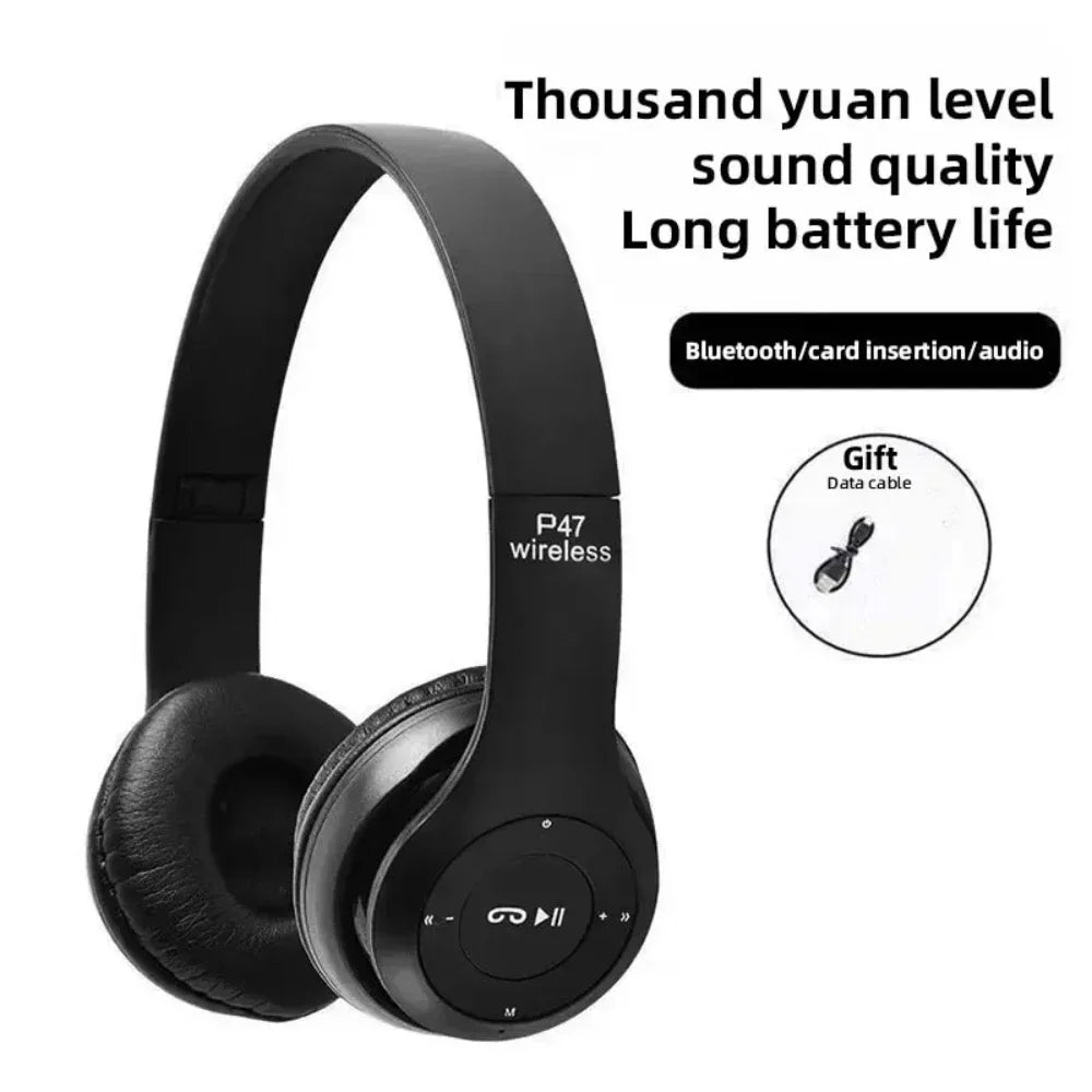 P47 Kids Bluetooth Headphones With Mic USB Adaptor