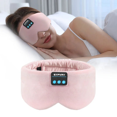 Bluetooth Sleep Headphones Eye Mask Wireless Blackout For Side Sleepers