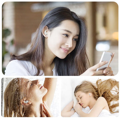 Noise Cancelling Ear Plugs for Sleep – Waterproof Reusable Silicone Earplugs