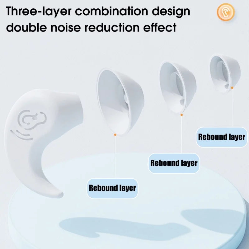 Noise Cancelling Ear Plugs for Sleep – Waterproof Reusable Silicone Earplugs