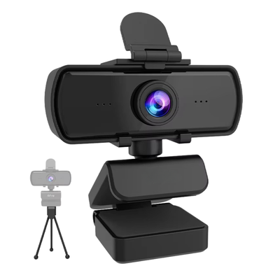 HD 1080p Webcam with USB Connection and Built-In Microphone