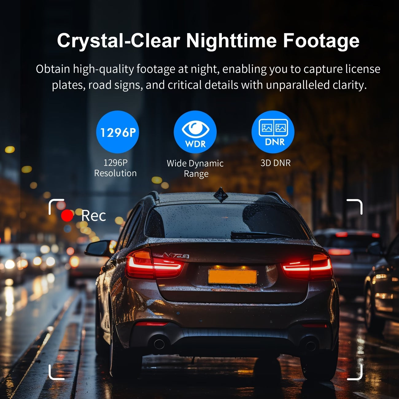 Mini 2K Dash Cam for Cars – 145° Wide Angle, Night Vision, Voice Control & 32GB Memory Card