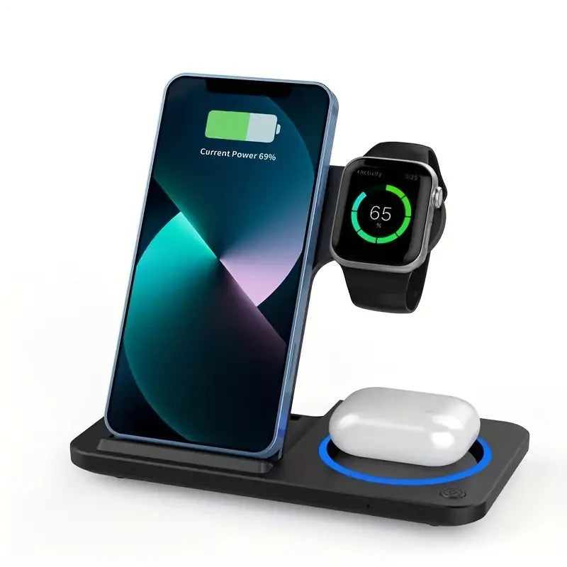 Fast 3-in-1 Wireless Charging Station