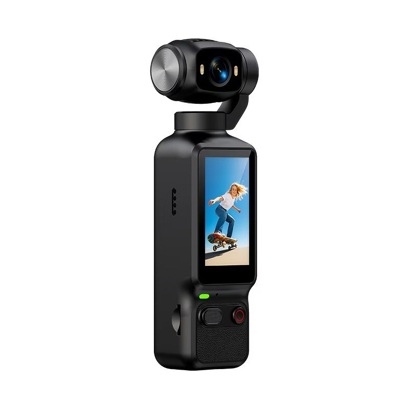 HD Vlogging Camera with Gimbal Stabiliser – 180° Rotating Lens & Pocket Design