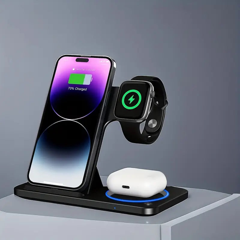 Fast 3-in-1 Wireless Charging Station