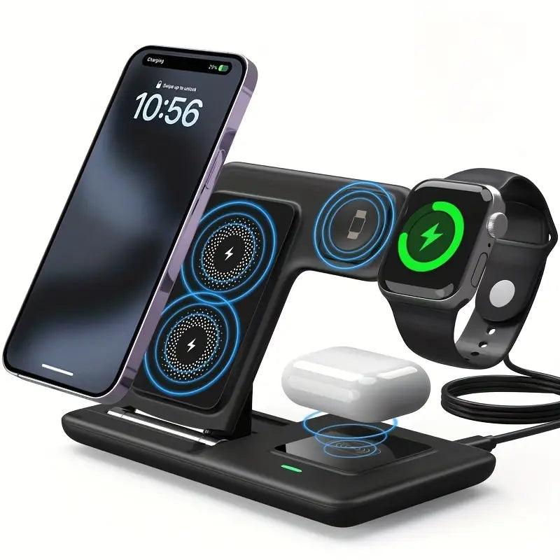 3-in-1 Folding Wireless Charging Station