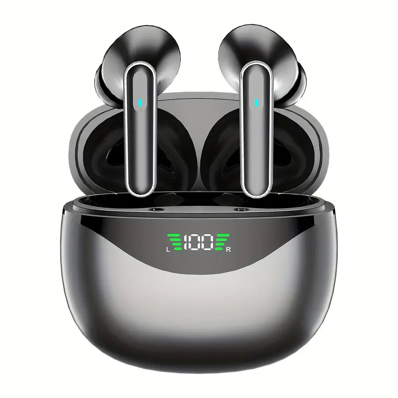 Wireless In-Ear Earbuds – Touch Control & LED Display Case