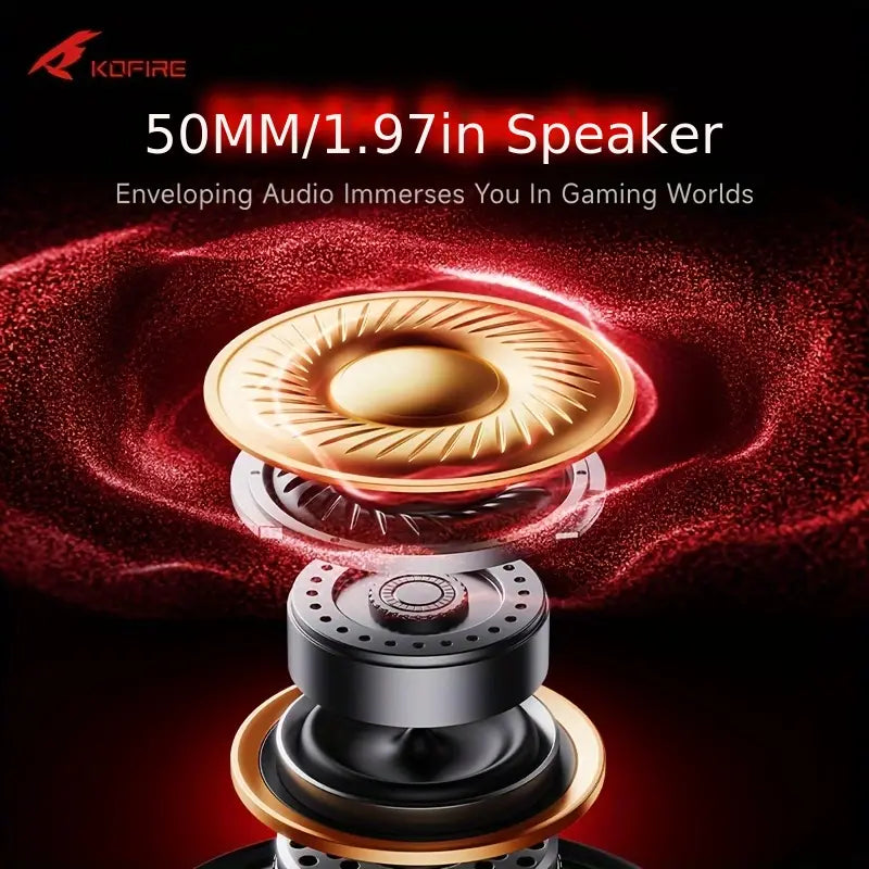 Airwatch Foldable Wired Gaming Headset – Deep Bass, Noise Cancelling Over-Ear Headphones with Mic